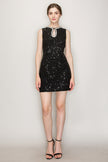 Ina Sequin Bead Embellished Sleeveless Mini Dress