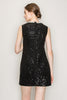 Ina Sequin Bead Embellished Sleeveless Mini Dress