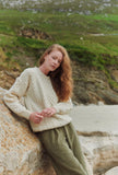 Inisheer Traditional Aran Unisex Sweater – 100% Merino Wool, Made in Ireland