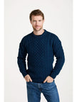 Inisheer Traditional Aran Unisex Sweater – 100% Merino Wool, Made in Ireland
