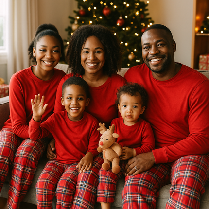 Matching Family Christmas Pajamas – Kids & Adults  | 2-Piece Set