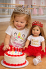 Girls Birthday Girl Unicorn Tee & 18” Doll Birthday Outfits – American Girl Compatible