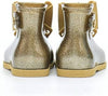 Mini Melissa Sugar Rain Bow Glass Gold Glitter Boots