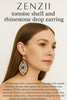 ZENZII Modern Mosaic Drop  Lattice Earrings