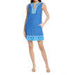 CABANA LIFE Blue Windermere- sleeveless Tunic Mini Dress UPF 50+ Protection