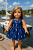 Nautical Anchor Dress for American Girl Dolls & 18-Inch Dolls