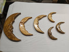 Cape Cod Hand-Carved Wooden Moon Wall Art – Coastal Celestial Decor by D.Q.R.
