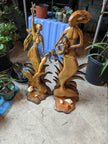 Cape Cod Hand-Carved Wooden Seahorse Wall Art – Coastal Beach House Decor by D.Q.R.
