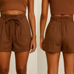 Paperbag Linen Shorts