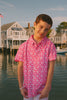 Pinwheel Pink Boys' Shirt by Gretchen Scott