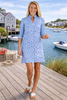 Seaport Blue Coral Shift Dress by Sailor Sailor – UPF 50+ Sun Protection