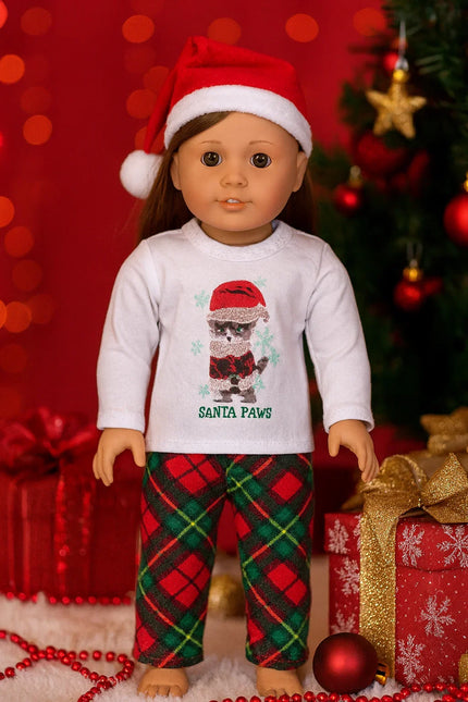 🎄 Santa Paws Holiday  2-Piece Set  for American Girl Doll