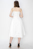 Skye's Satin Sleeveless Pleated Pocket Design Midi Dress