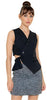 Asymmetric Cutout Tapered Vest