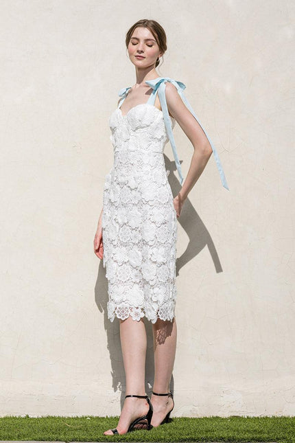 ina lace dress Nallina Long Sleeve Lace Dress