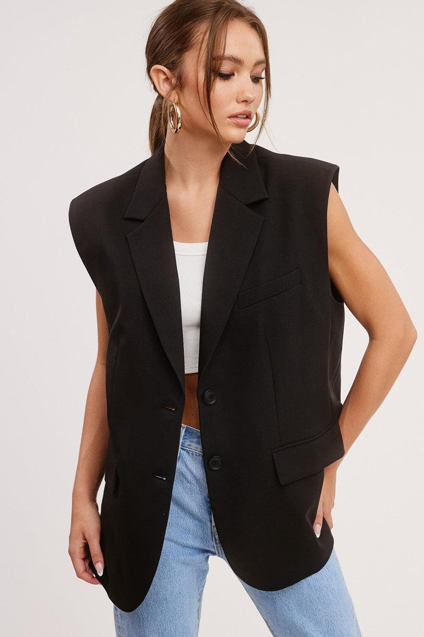 Yay Tay Chic Sleeveless Jacket Vest