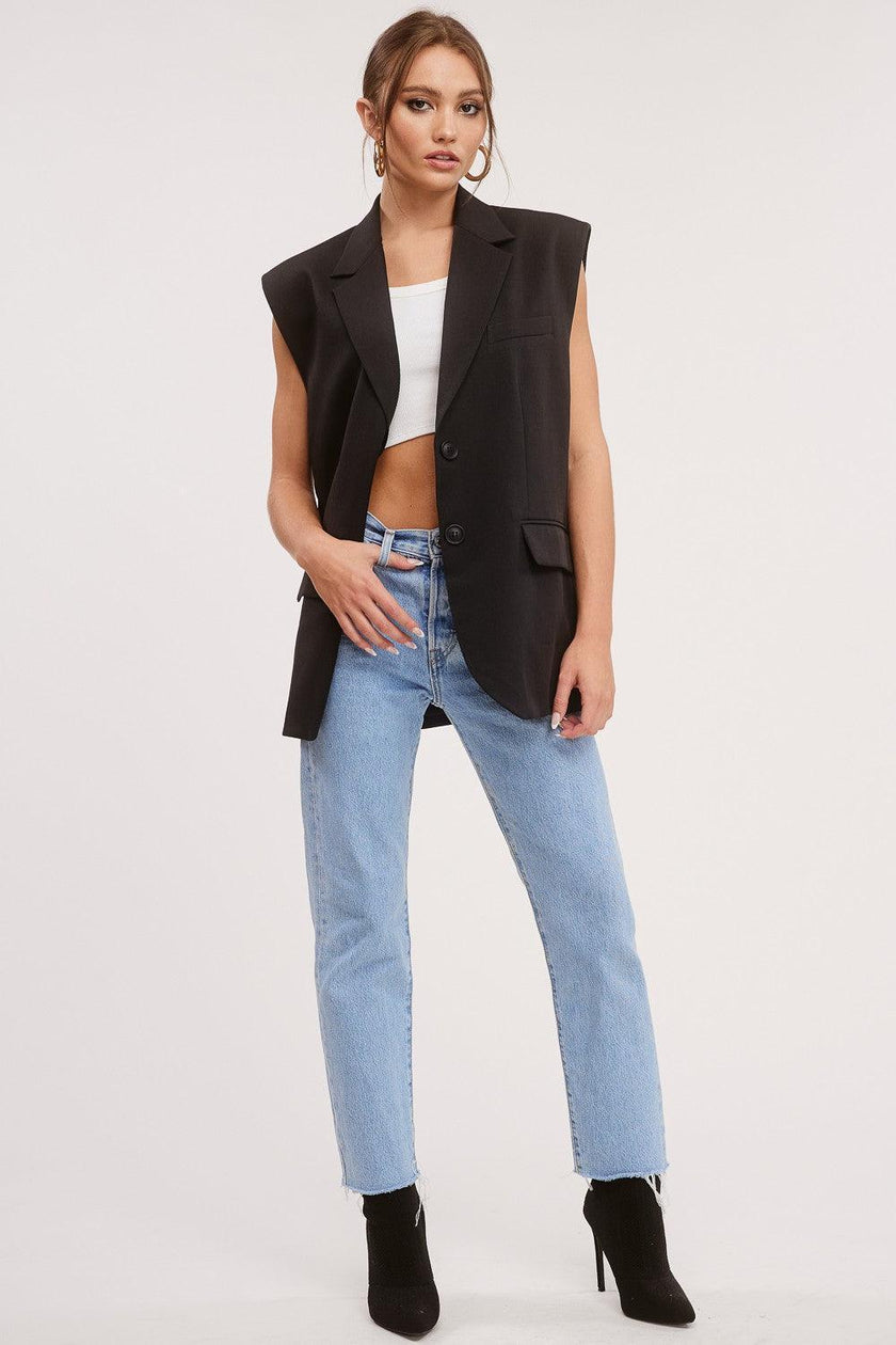 Yay Tay Chic Sleeveless Jacket Vest