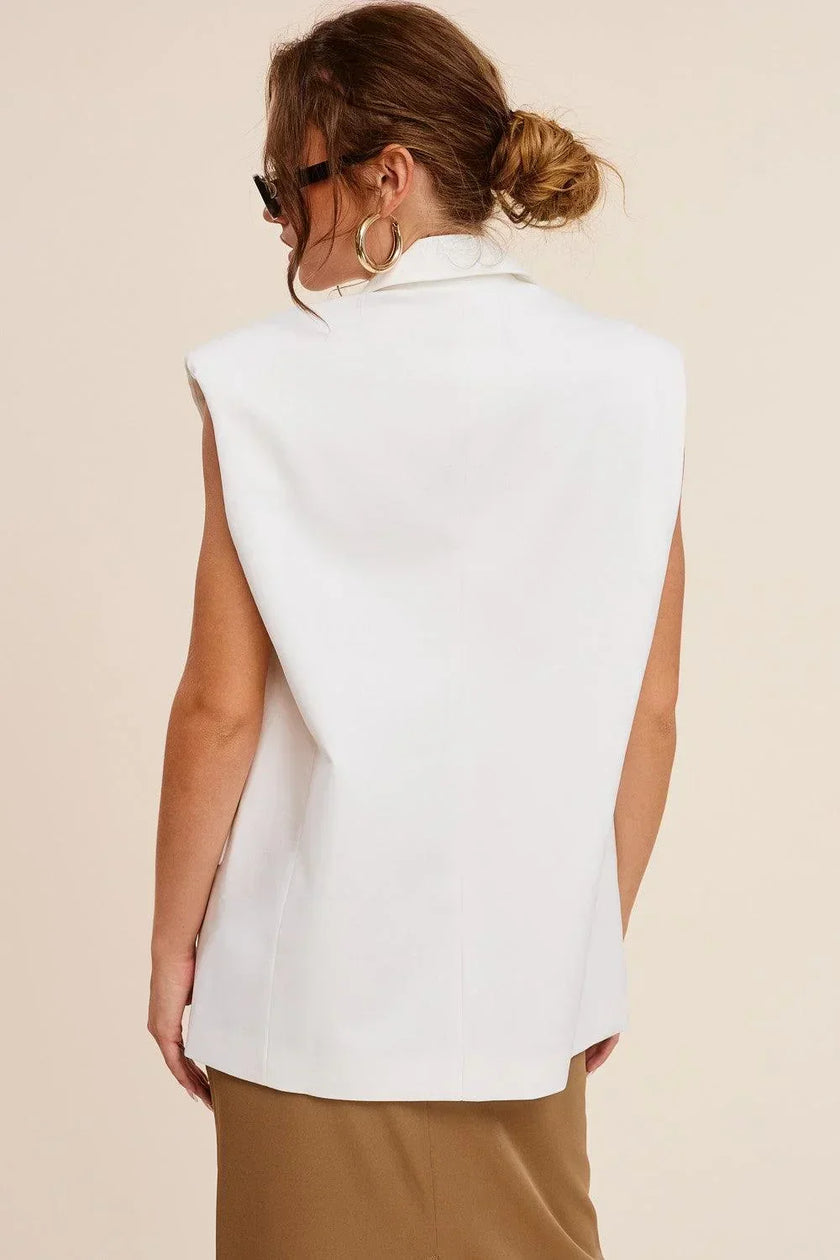 Yay Tay Chic Sleeveless Jacket Vest