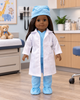 18 Inch Doll Doctor Outfit | Blue Scrubs & White Lab Coat 6-Piece Set Fits 18 Inch American Girl Dolls