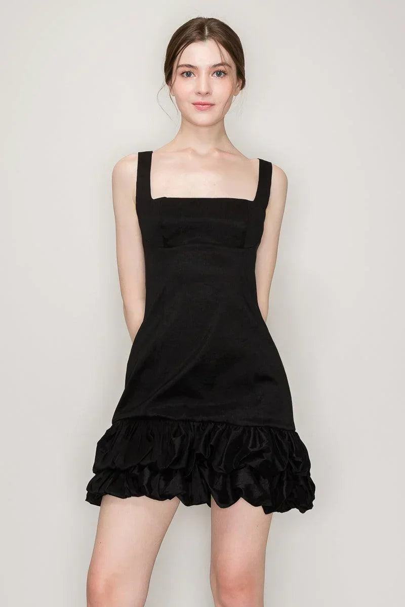 Clara Bubble Hem Mini Dress - Cape Cod Fashionista