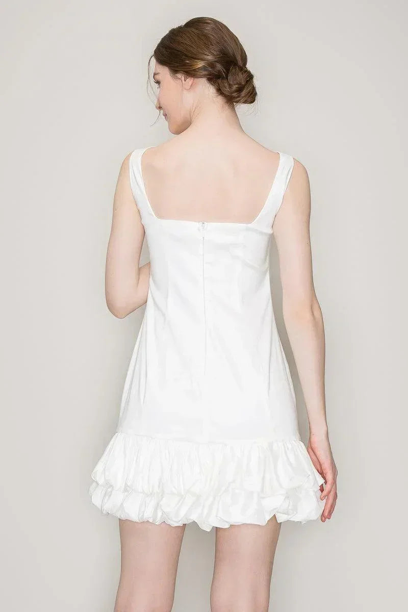 Clara Bubble Hem Mini Dress - Cape Cod Fashionista