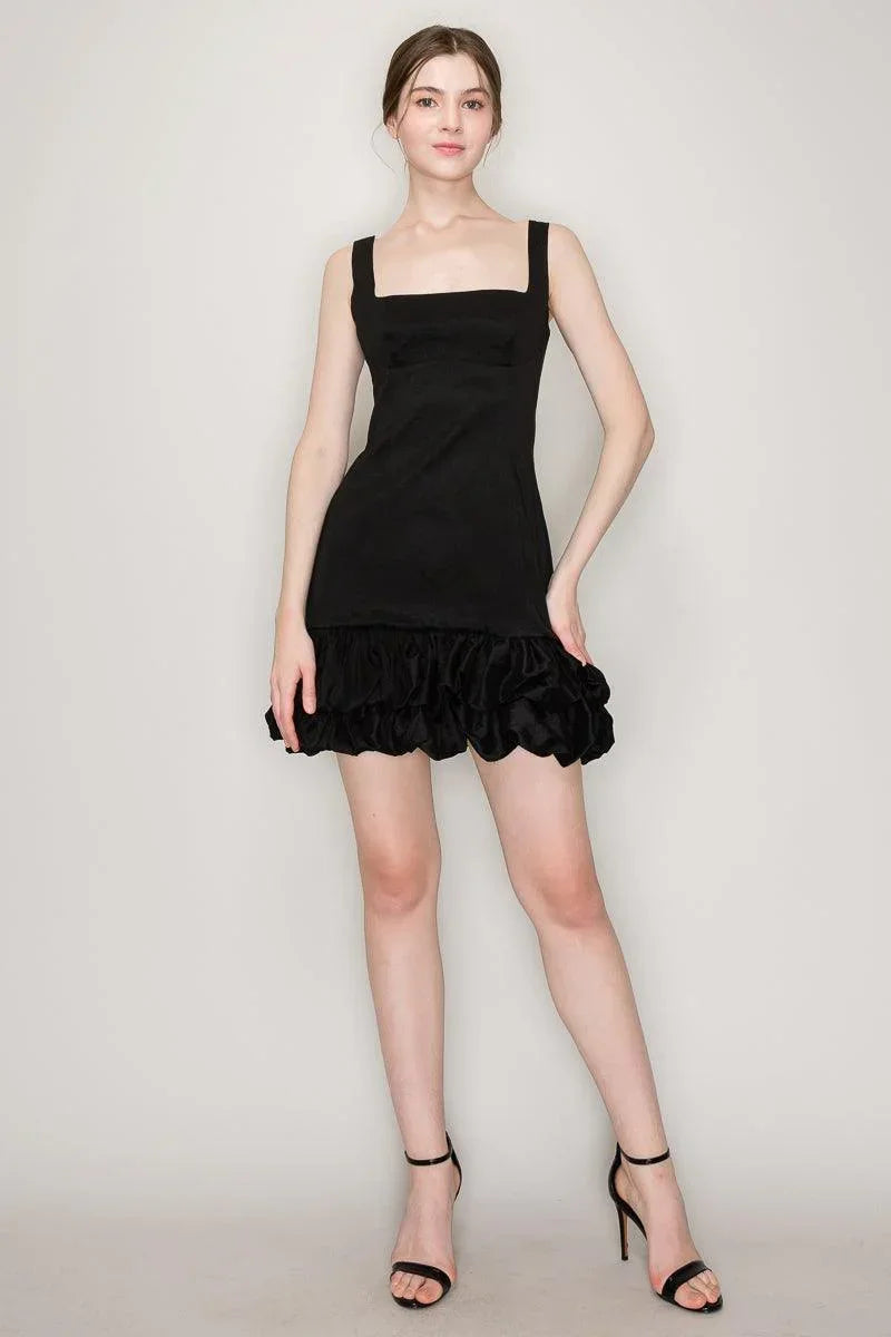 Clara Bubble Hem Mini Dress - Cape Cod Fashionista