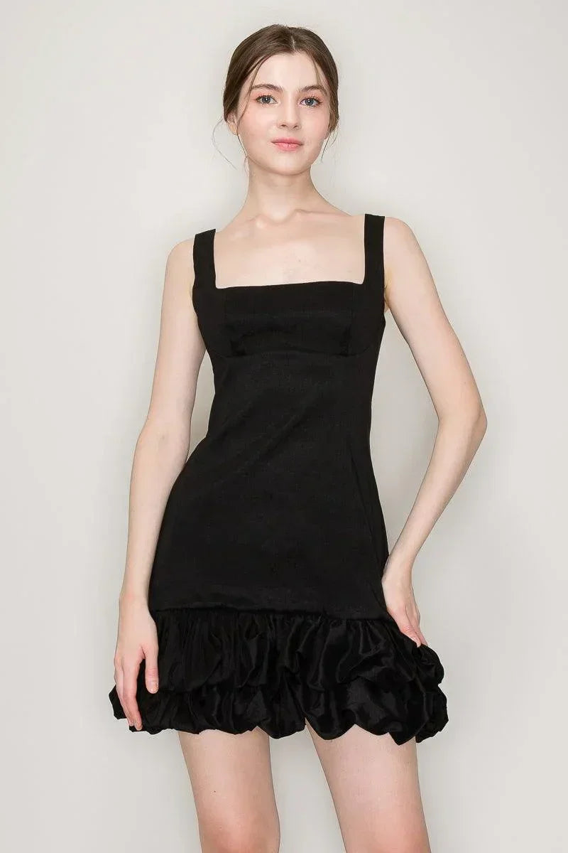 Clara Bubble Hem Mini Dress - Cape Cod Fashionista