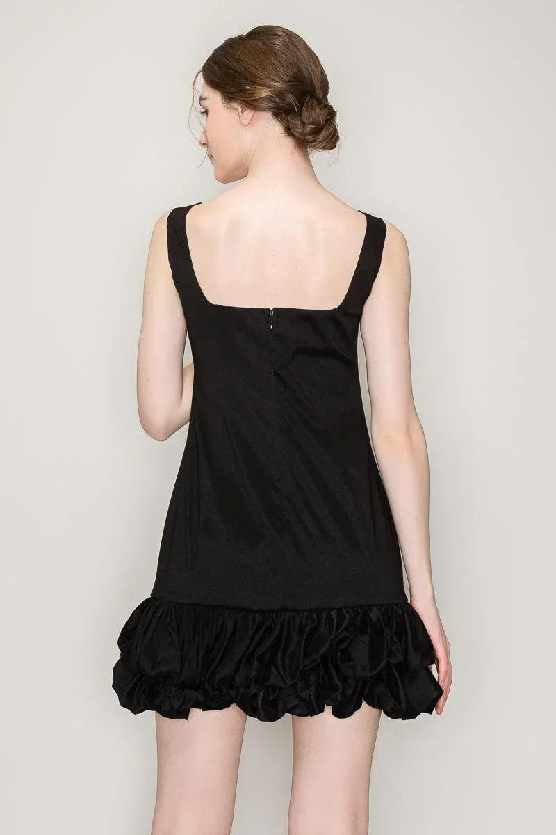 Clara Bubble Hem Mini Dress - Cape Cod Fashionista