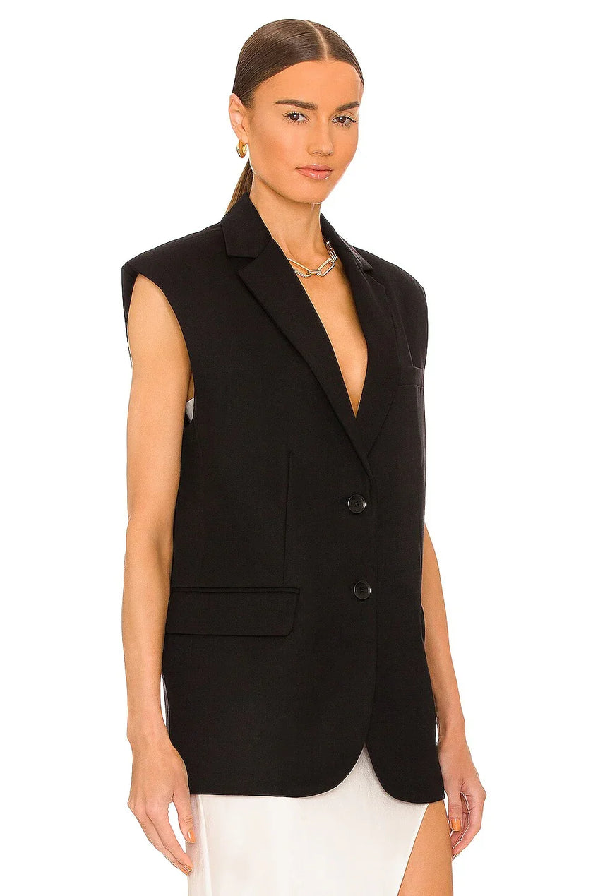 Yay Tay Chic Sleeveless Jacket  Vest