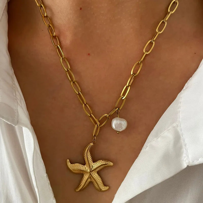 Gold Pendant Necklaces | Celestial, Coastal & Pearl Jewelry Collection