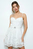 Ina Sweetheart Lace Bustier Mini Dress