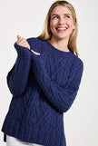 Tully Box Aran Oversized Luxury Sweater – 100% Merino Wool, Made in Ireland