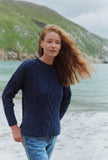 Tully Box Aran Oversized Luxury Sweater – 100% Merino Wool, Made in Ireland