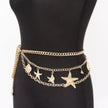 Gold Starfish Chain Belt for Women… Coastal Waist Chain Belt Beach Vacation Accessory