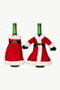 2-Pack Christmas Dress Wine Bottle Covers - Cape Cod Fashionista