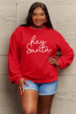 Simply Love Full Size HEY SANTA Graphic Sweatshirt - Cape Cod Fashionista