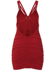 Glitter Double Spaghetti Straps Mini Dress - Cape Cod Fashionista