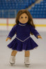 American Girl Doll 1997 Ice Skating Outfit Purple Sparkle Leotard Costume
