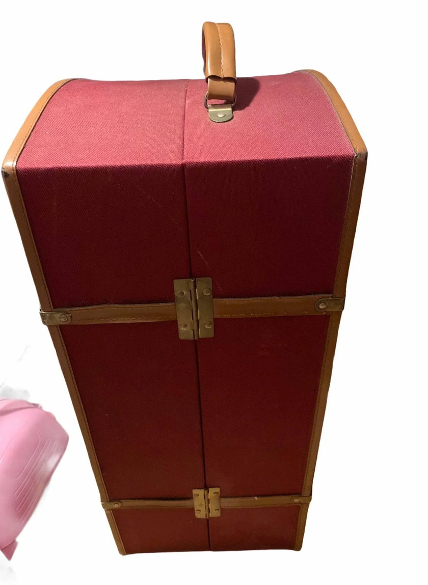 AMERICAN GIRL STEAMER TRUNK 3 DRAWERS MIRROR & CLOTHES HANGER