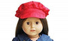 PINK NEWSBOY CAP FOR AMERICAN GIRL DOLL