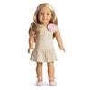 AMERICAN GIRL MATCHING DOLLS AND GIRLS ivory knit dress