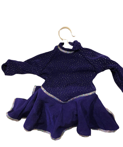 American Girl Doll 1997 Ice Skating Outfit Purple Sparkle Leotard Costume