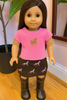 3 PC Pink Horse Tee & Corduroy Skirt Outfit