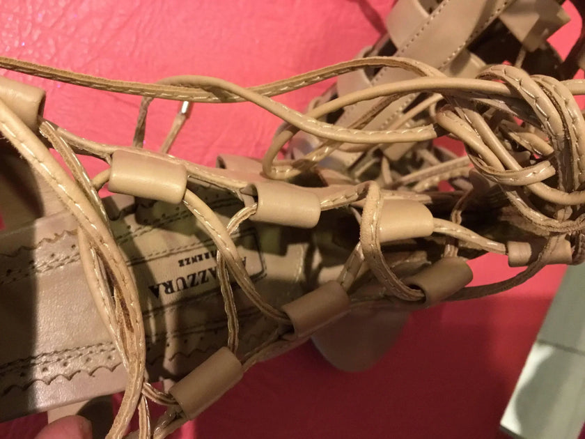 AQUAZZURA FIRENZE 100% Authentic Amazon Nude Heels size 40/9.5 PREOWNED