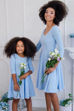 Mommy & Me Signature Empire Boat-Neck Dress