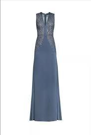 BCBG MAXAZRIA Lace Embroidered Satin Gown