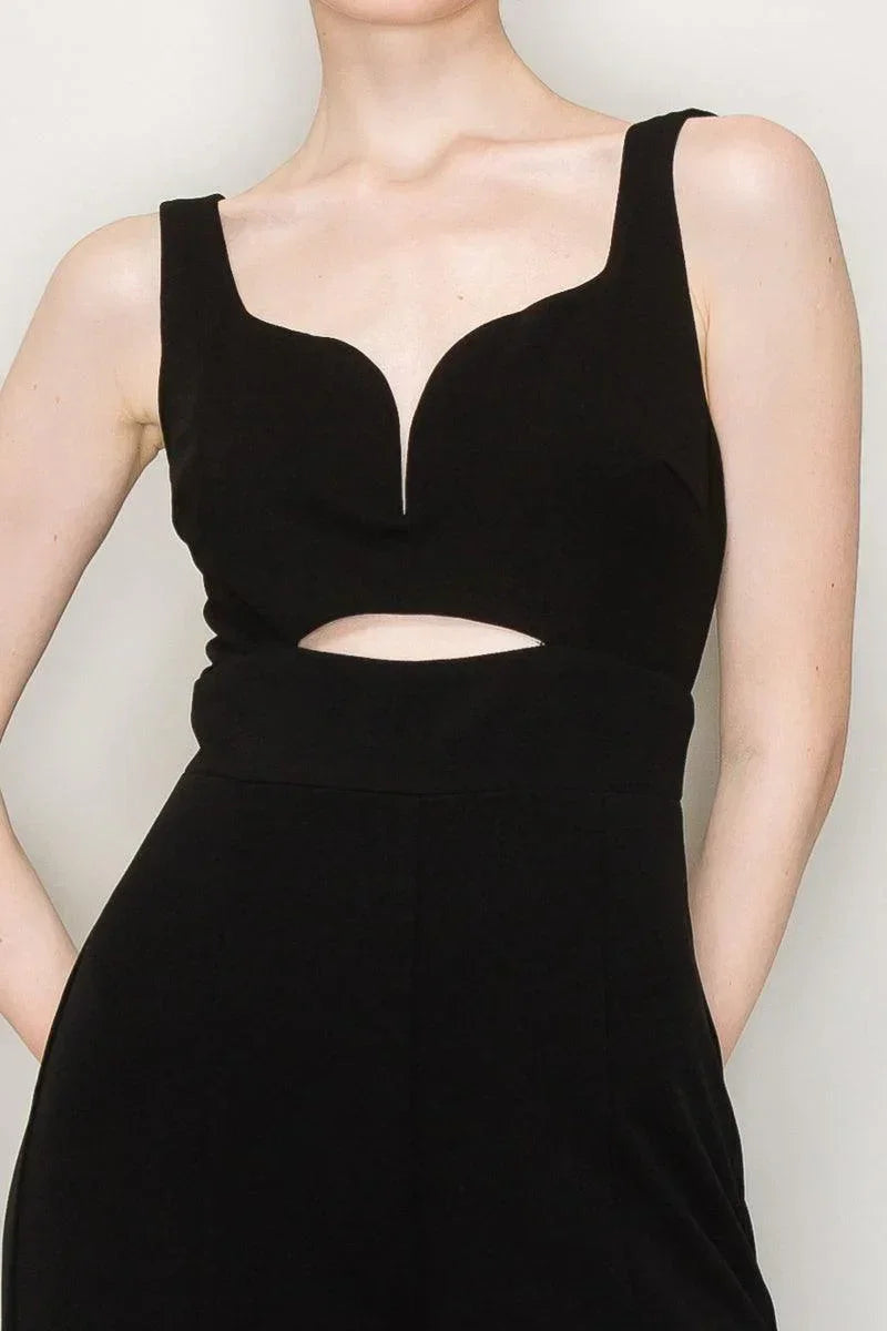 INA Front Cut Out Detail Jumpsuit - Cape Cod Fashionista
