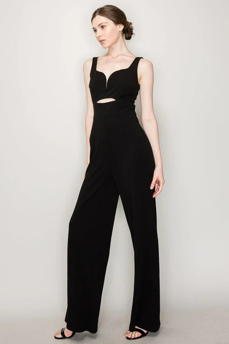 INA Front Cut Out Detail Jumpsuit - Cape Cod Fashionista