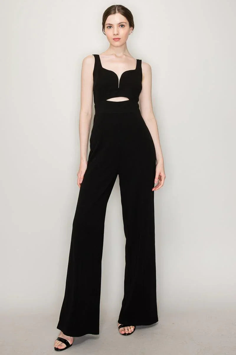INA Front Cut Out Detail Jumpsuit - Cape Cod Fashionista