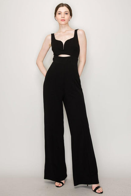 INA Front Cut Out Detail Jumpsuit - Cape Cod Fashionista